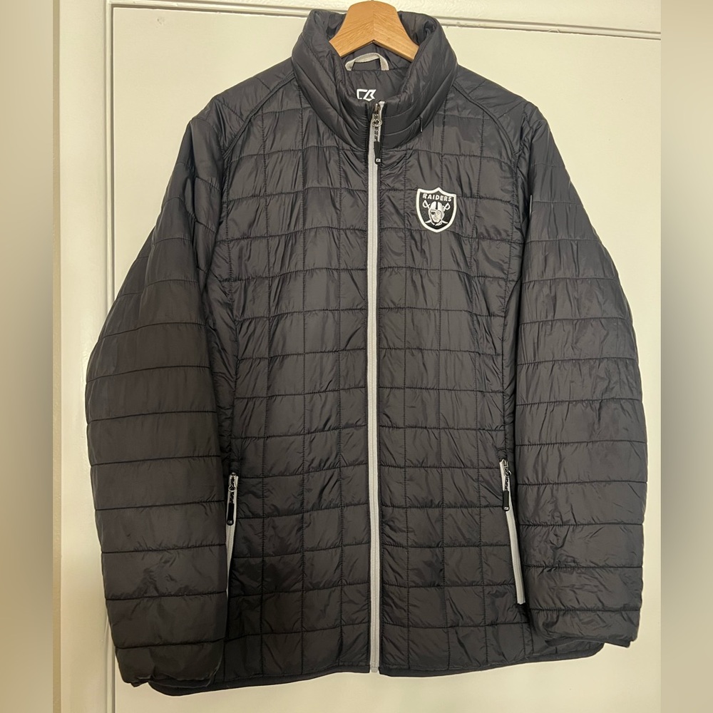Cutter And Buck Las Vegas Raiders Black Primaloft Filled Jacket (W XXL)